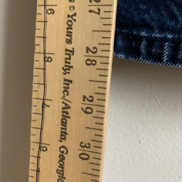 Geoffrey Hunter Women’s Sz 16W High Waist Pleated Jeans Blue Tapered Vintage 80s - Picture 4 of 12